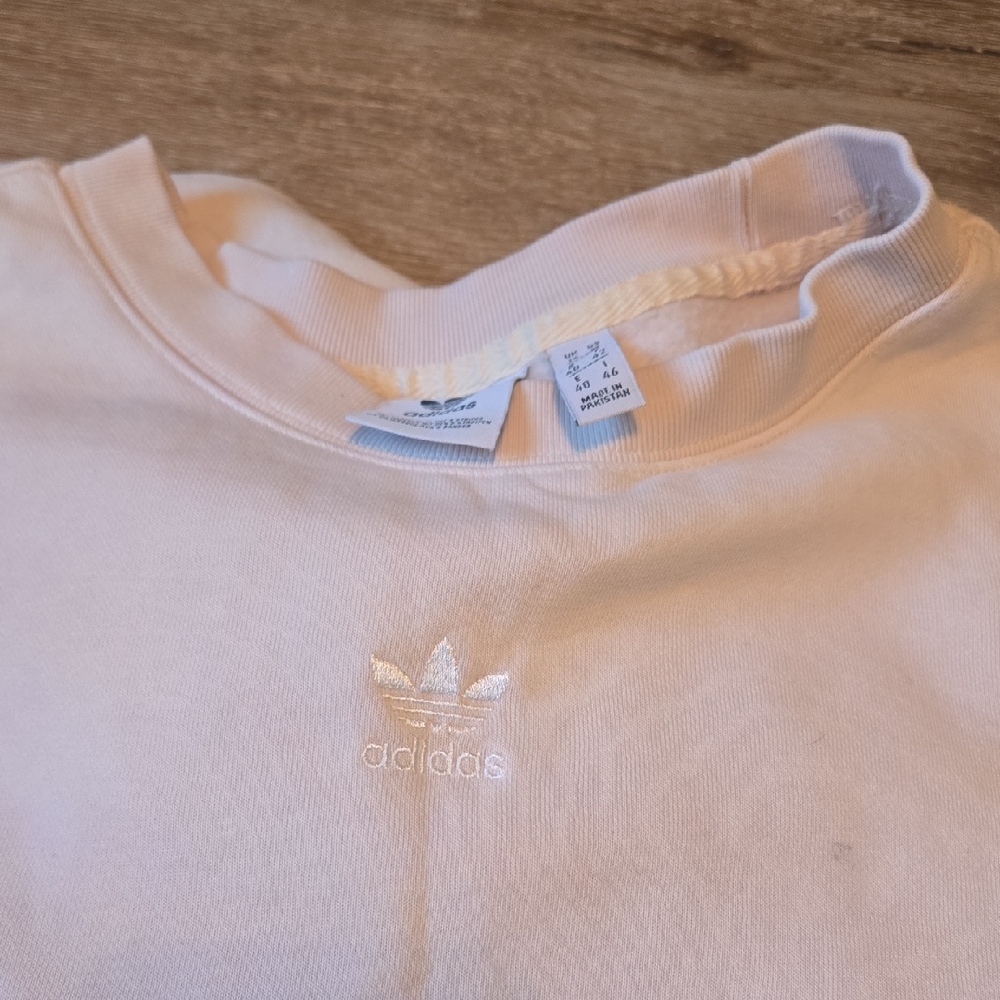 adidas Kids Light Pink Trefoil Pullover Sweatshirt